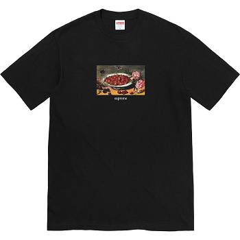 Camiseta Supreme Strawberries Tee Negras | Supreme 383UT